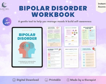 Cahier d'exercices sur le trouble bipolaire : suivi de l'humeur, capacités d'adaptation (PDF)