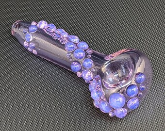 Hand Blown Glass Pipe, Purple Pipe, Tobacco Pipe, Pink Slyme, Pipes For Smoking, Smoking Bowl, Glass Smoking Pipe