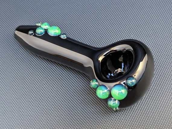 Glass Pipe // Black Glass // Slyme Accents