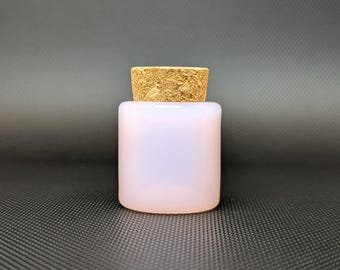 Pink Glass Mini Jar with Airtight Cork