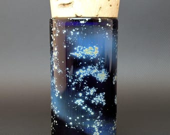 Galaxy Glass Jar // Cobalt // Silver Fuming // Airtight Cork // Starry Night // Space Jar