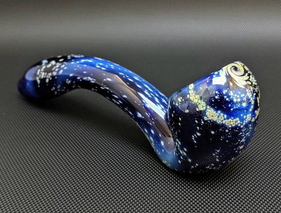 Glass Pipe // Galaxy Pipe // Sherlock // Made to Order // Silver Fuming