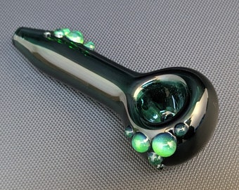 Glass Pipe // Teal Glass // Slyme Accents