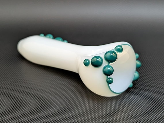 White Glass Pipe // Window Pipe //  Agua Azul Accents