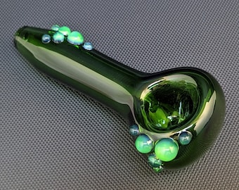 Glass Pipe // Green Glass // Slyme Accents