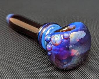 Amber Purple Glass Pipe // Silver Fumed // Loki's Accents