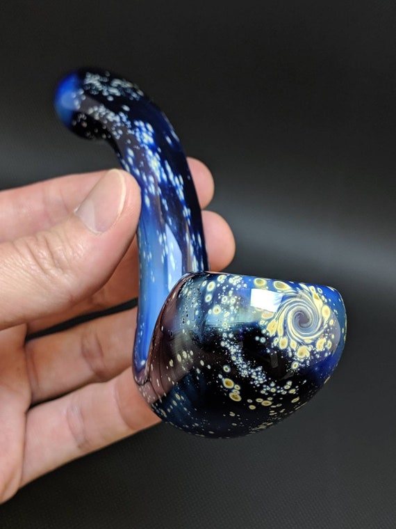 Glass Pipe // Galaxy Pipe // Sherlock // Made to Order // Silver