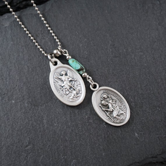 Choose your Saints necklace. Catholic Unisex jewelry Handmade Etsy
