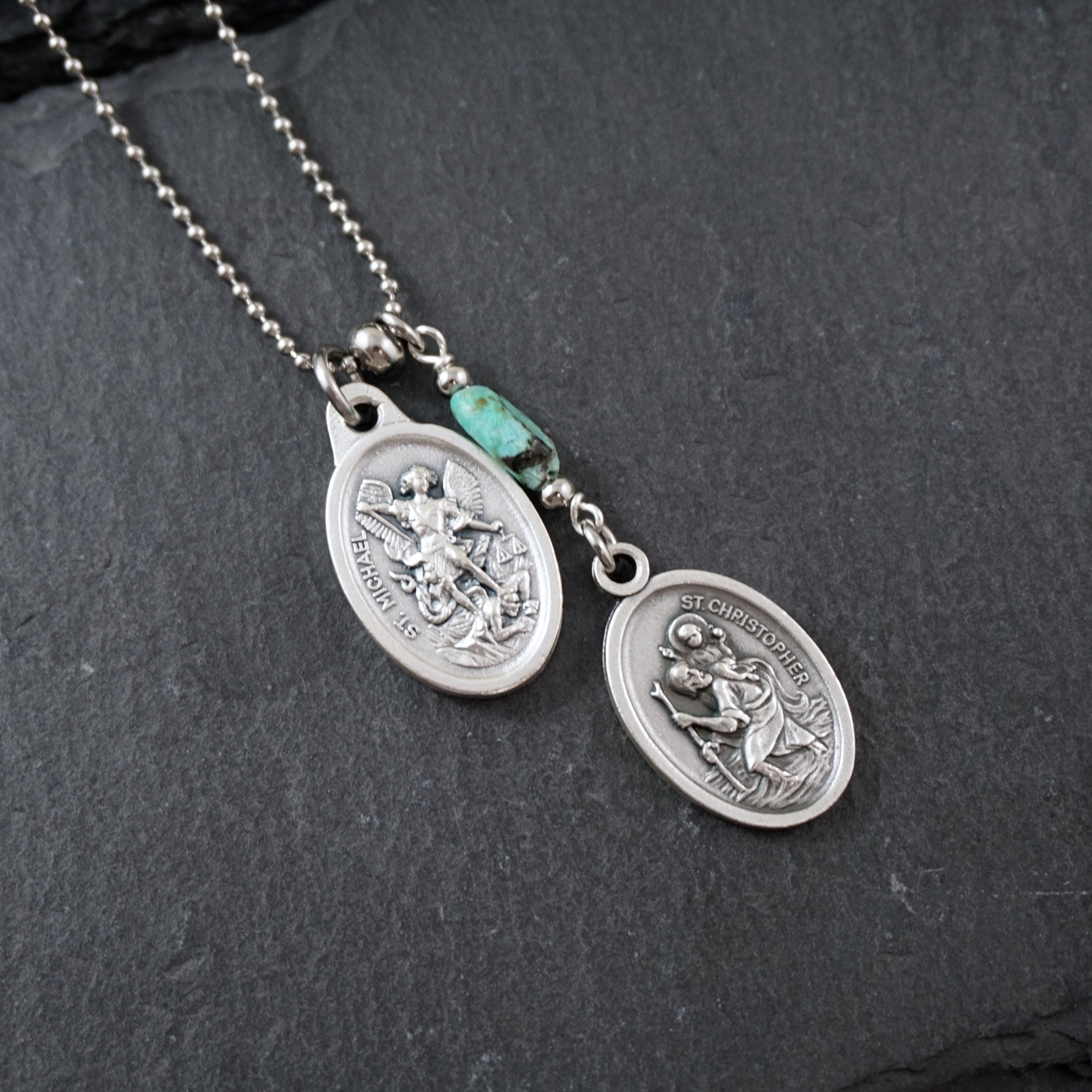 Choose your Saints necklace. Catholic Unisex jewelry Handmade Etsy