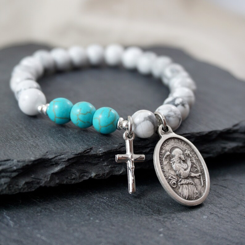 Choose your Saint Bracelet. Catholic womens jewelry with Etsy