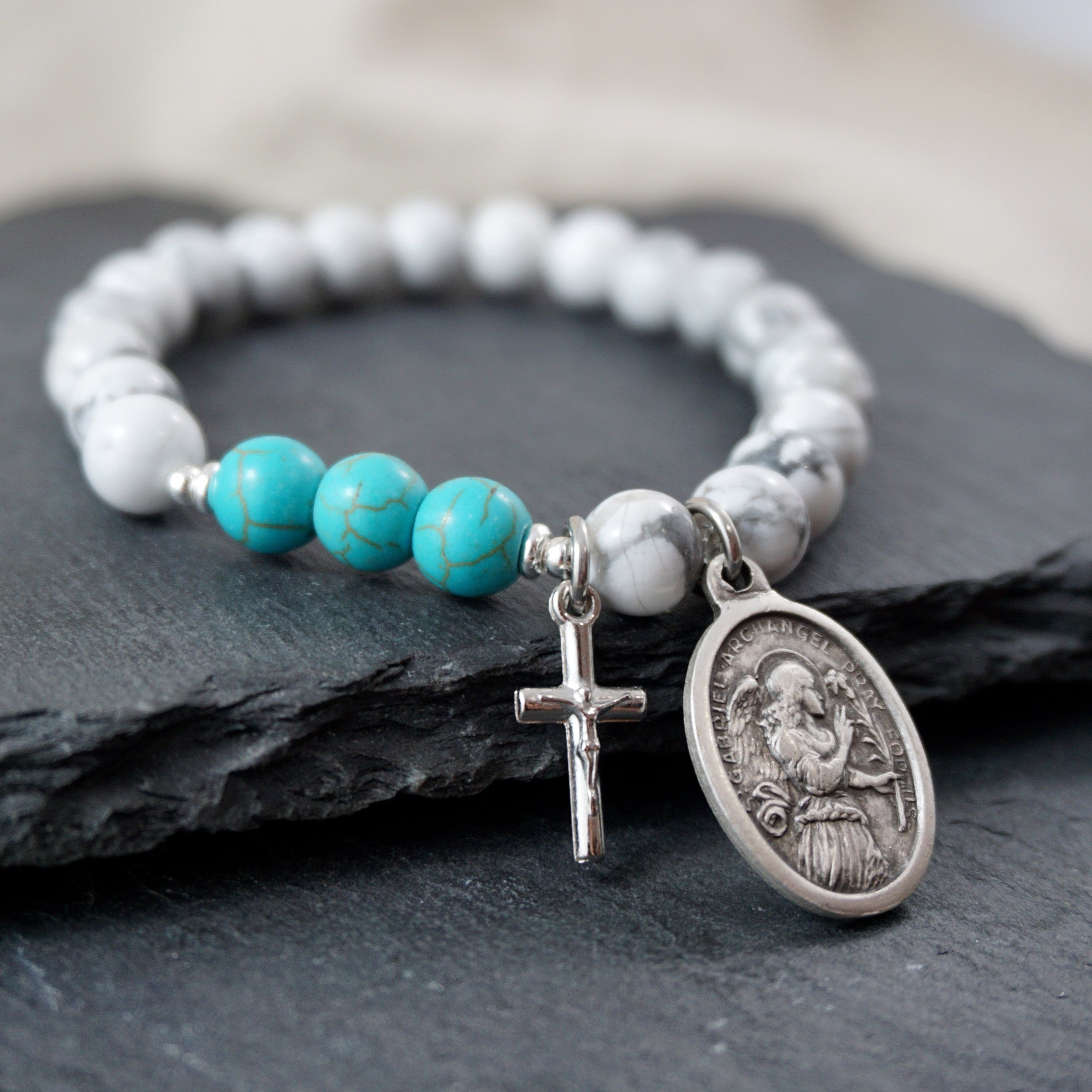 Choose your Saint Bracelet. Catholic womens jewelry with Etsy