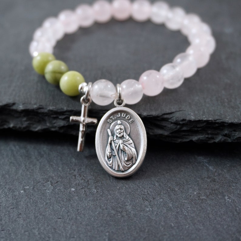 Choose your Saint Bracelet. Catholic womens jewelry Handmade | Etsy