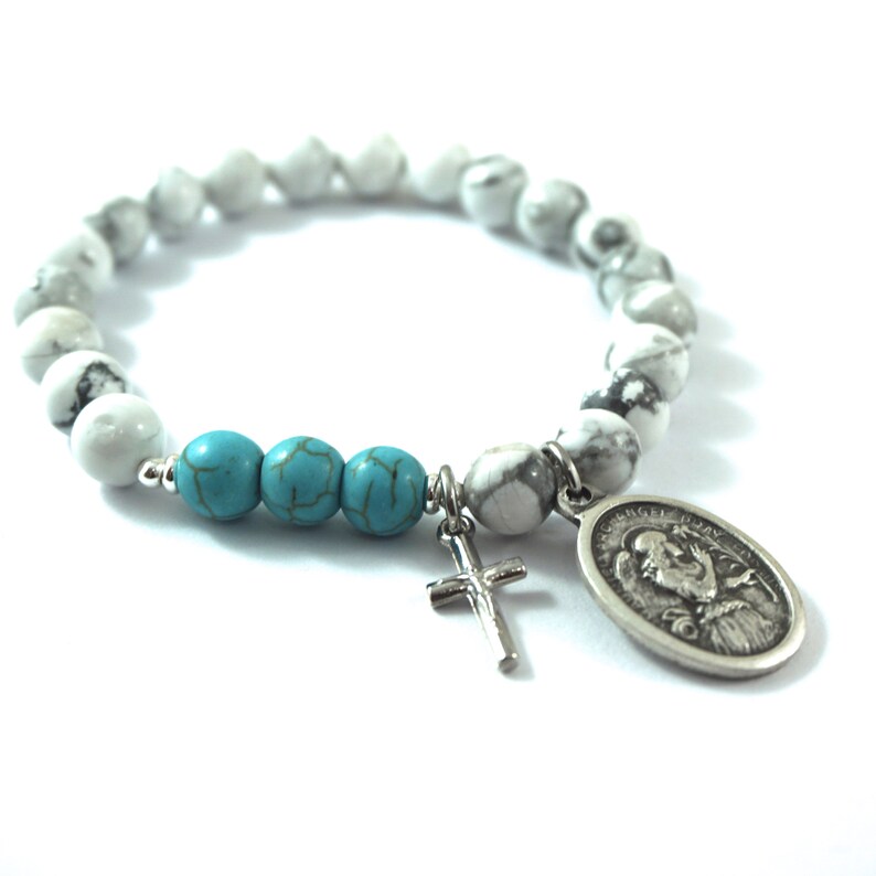 Choose your Saint Bracelet. Catholic womens jewelry with Etsy