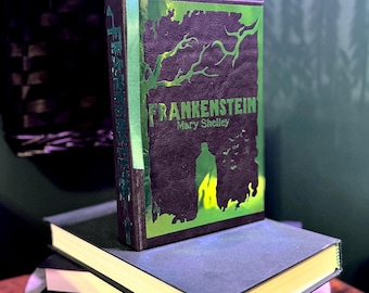 Frankenstein by Mary Shelley | Hand Bound Book | Rebind | Custom Cover