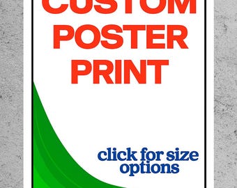 Custom Fine Art Print, Premium Photo Poster, Print Your Artwork, Gallery Wall Canvas, Personalized Picture Printing, Large Format Print