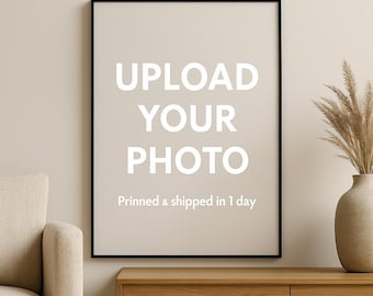 Custom canvas prints from your photo, personalized portraits and family wall art, fast shipping worldwide