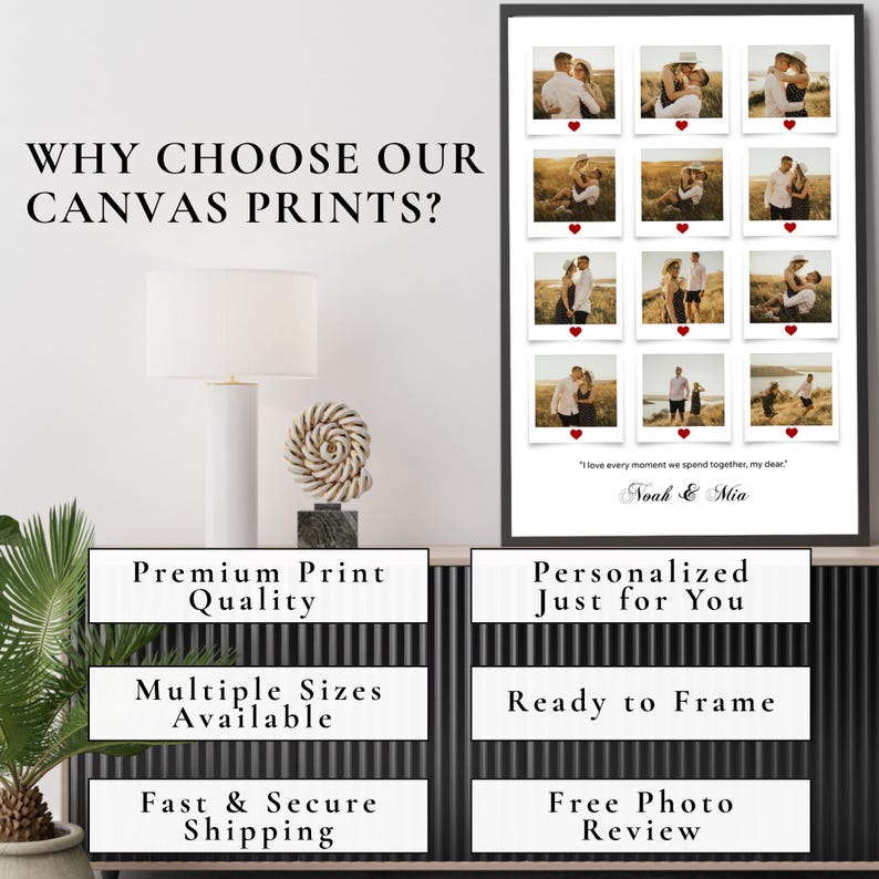 Custom Photo Poster Printing for Gift, Anniversary, Weddings, Party, Family poster - High-Quality Personalized Prints, Fast Poster Printing image 5