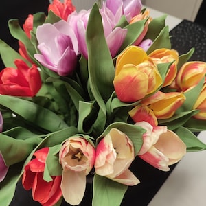 Tulips made of foamiran
