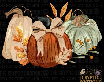 Coquette Pumpkins - SVG - Printable Design - Transparent Background