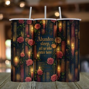 Bookish Tumbler Wrap, Book Lover Sublimation Tumbler Wrap For Reader, Library Gifts 20oz Tumbler Sublimation Design, Booktok PNG