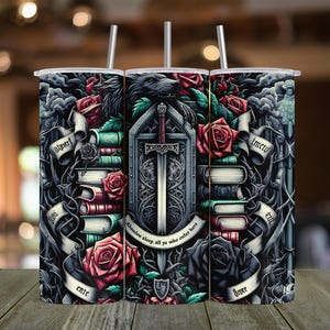 Bookish Tumbler Wrap, Book Lover Sublimation Tumbler Wrap For Reader, Library Gifts 20oz Tumbler Sublimation Design, Booktok PNG