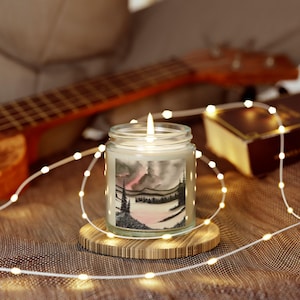 Rustic Farmhouse Scented Candle: Coconut Apricot Wax, Hand-Poured