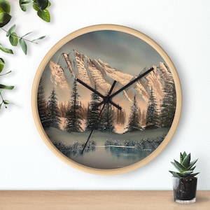 Nature-Inspired Wall Clock - Rustic Cabin Art for a Touch of Wilderness in Your Home