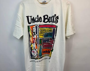 Rare Vintage1996 Uncle Bens Atlanta Olympic Games Tshirt Official Sponsor