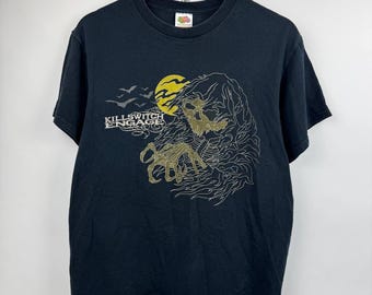 Vintage Killswitch Engage Tshirt Y2k Metalcore Band March Fruit of The Loom Graphic Tee