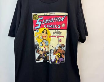 Vintage 90s DC Comics Sensation women Comics #1 Promo Tshirt