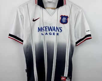 Vintage 1997/99 Rangers FC Away Football Shirt by nike Youth XL /Kids XL