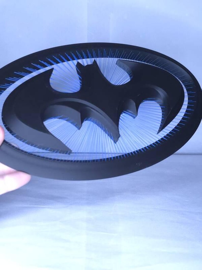Outer String Batman String Art Logo Display | 3D Printed Bat Signal Wall Decor ...