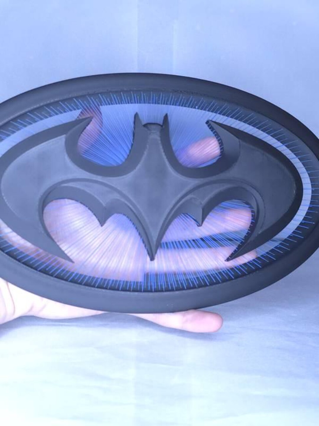 Batman String Art Logo Display | 3D Printed Bat Signal Wall Decor ...