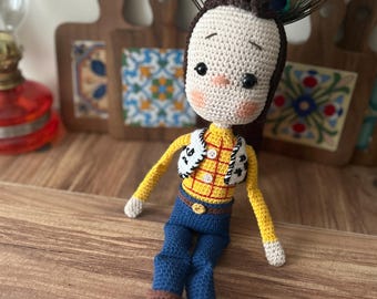 Handmade Sheriff Woody Amigurumi Doll - Toy Story Favorite