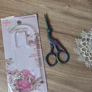 Rose Gold Embroidery Scissors: Vintage Style Stainless Steel Craft Scissors