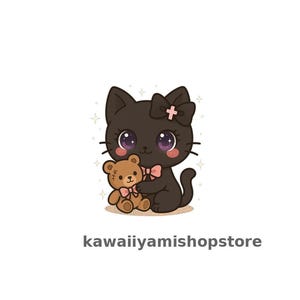 Kawaii Miyon Stickers Cute Goth Pastel