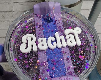 Personalized Acrylic Stanley Topper: Custom Name Tag, Quencher H2.0