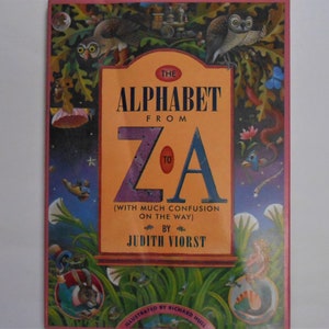 The Alphabet From Z to A by Judith Viorst, a Vintage Children&#39;s ABC Book
