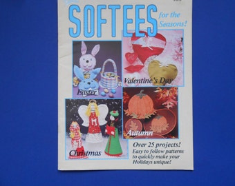 Softees for the Seasons, a Vintage Crafting Book, Holiday Crafts