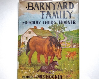 Barnyard Family, a 1948 Vintage Children's Book