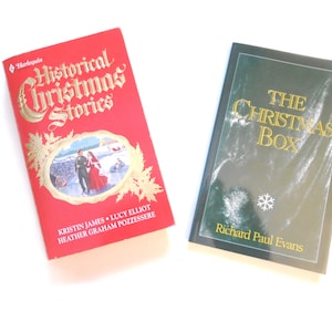 The Christmas Box by Richard Paul Evans and Historical Christmas Stories, Two Vintage Christmas Books