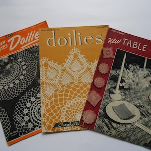 Three Vintage Doily Craft Books