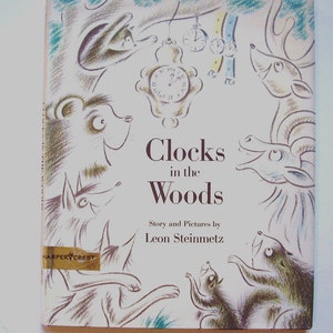 Clocks in the Woods, a Vintage Children's Book image 1