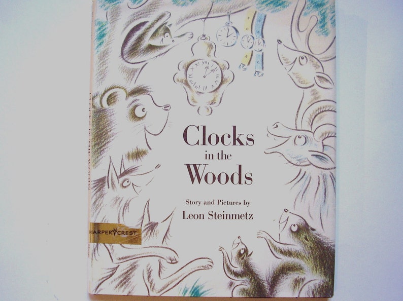 Clocks in the Woods, a Vintage Children's Book image 1