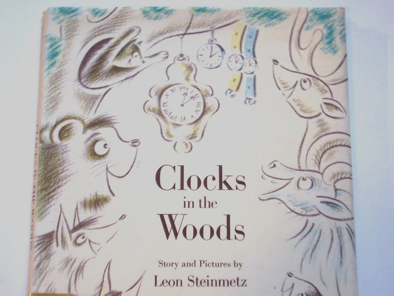 Clocks in the Woods, a Vintage Children's Book image 3