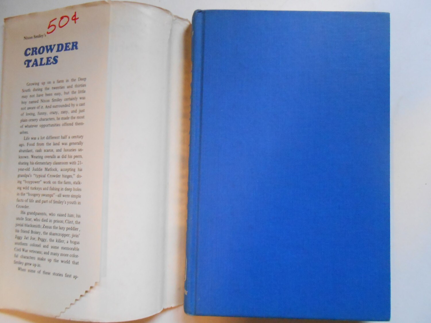 Nixon Smiley's Crowder Tales, a Vintage Book - Etsy