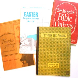 Vintage Church Booklets, Easter and Thanksgiving