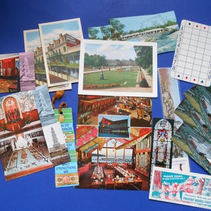 Vintage-Papier Ephemera, 20 Stück, Postkarten, Booksmarks
