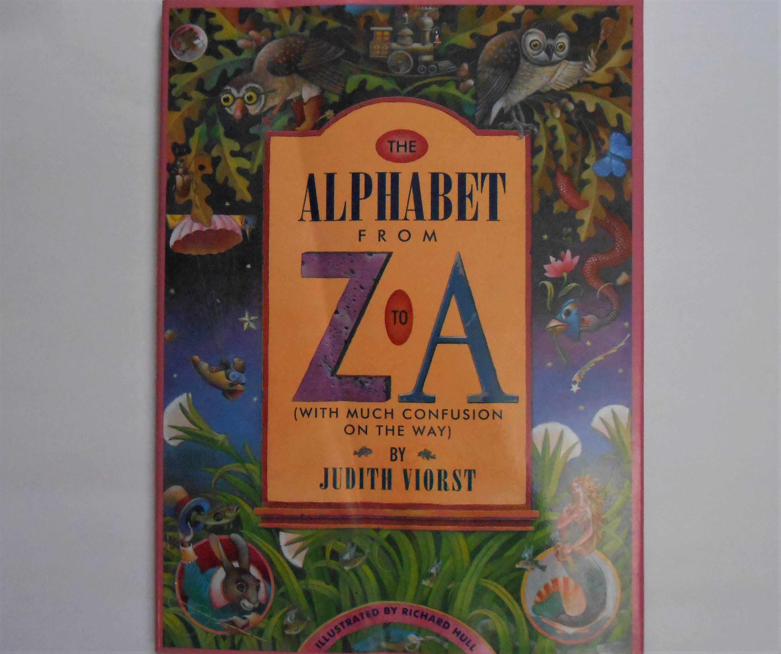 The Alphabet From Z to A by Judith Viorst, a Vintage Children's ABC Book