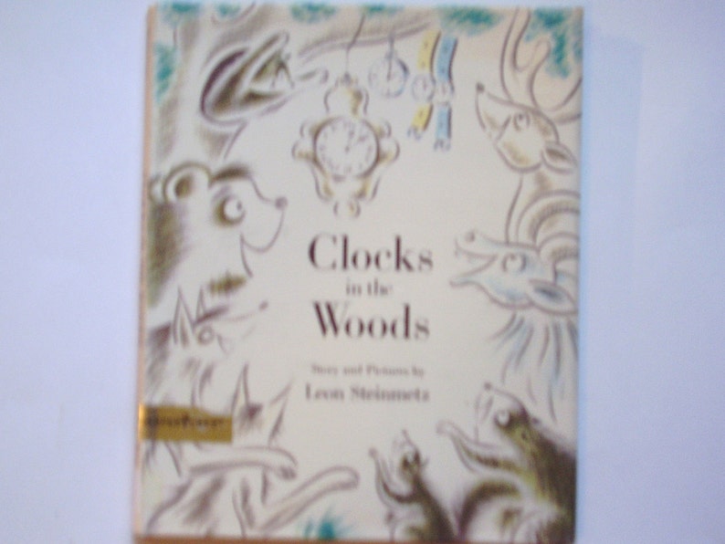 Clocks in the Woods, a Vintage Children's Book image 2